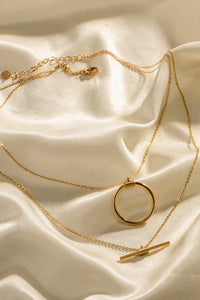 Double-Layered Stainless Steel Necklace